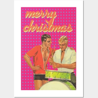 Merry Christmas (Vintage Queer Christmas Card) Posters and Art